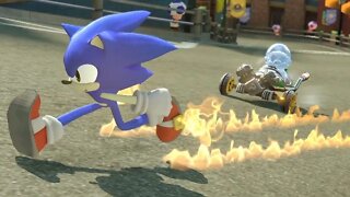 Sonic invade o Mario Kart do Nintendo switch #shorts