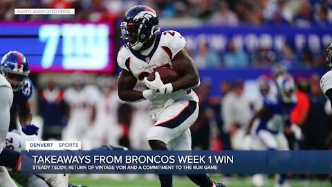 Troy Renck's takeaways from the Broncos' Week 1 win over New York
