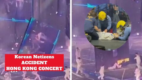 Korean Netizens Hong Kong Concert Accident Video Screen Falls on Dancers 한국 네티즌 사고 KPOP News 香港镜带