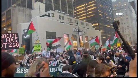 Pro-Hamas Protesters Block Entrance to Freedom Tower, 911 Memorial