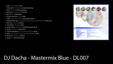 DJ Dacha - Mastermix Blue - DL007 (Deep Soulful Jazzy House Music Mix) Deep Link
