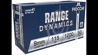 FIOCCHI RANGE DYNAMICS - 9mm Luger 1000 ROUNDS #003