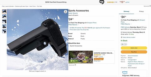 AR Pistol Braces For Sale on Amazon.com March 5, 2023