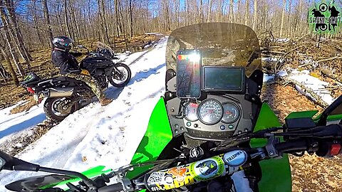 Adventure Bikes & Snow DON'T MIX | KLR 650 & XC 800