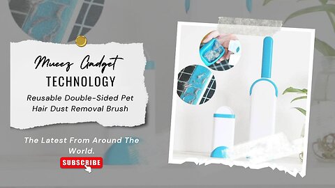 Reusable Double-Sided Pet Hair Dust Removal Brush | Link in description