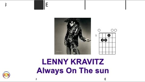 LENNY KRAVITZ - Always On The sun - (Chords & Lyrics like a Karaoke) HD