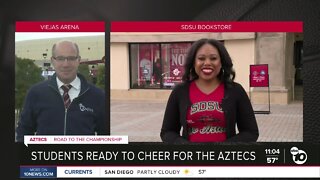 Fans getting ready for San Diego State vs. UCONN