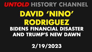 David Nino Rodriguez Biden's Financial Disaster And Trump's New Dawn