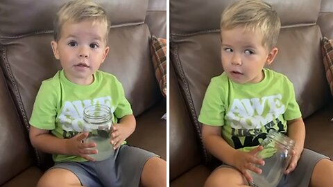Kid Hilariously Gives His Mom The Side Eye