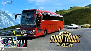 ETS2 1.46 Mercedes Benz shd 2022 Travego bus mod - Austrian Alps