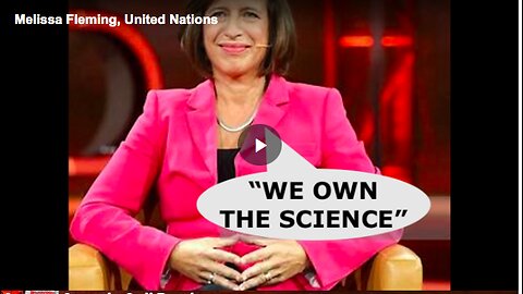 Melissa Fleming as she claims that they “own the science” during the September WEF panel