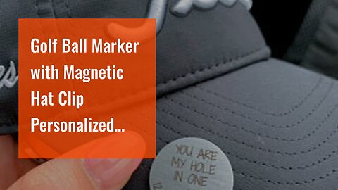 Golf Ball Marker with Magnetic Hat Clip Personalized Golf Gift for Men - May The Course Be with...