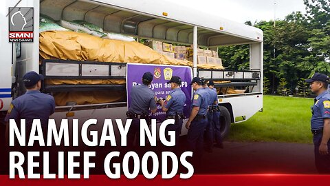 QCPD, namigay ng relief goods sa mga apektado ng Bagyong Egay sa Ilocos Norte