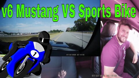 4.0 V6 Mustang VS Super FAST Sports Bike - BRING IT ON!