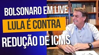 LULA É CONTRA REDUÇÃO DE ICMS DA GASOLINA