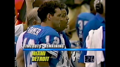 1991 Miami Dolphins at Detroit Lions