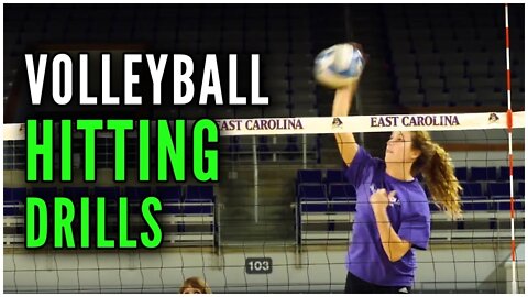 Volleyball Hitting Drills - East Carolina University Coach Julie Torbett