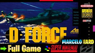 D-Force - Super Nintendo (Full Game Walkthrough)