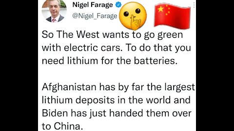 The Real Reason Beijing Biden left Afghanistan: Lithium for China
