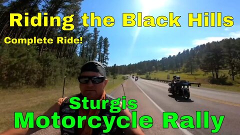Iron Mountain Road and Keystone South Dakota during the Sturgis Motorcycle Rally