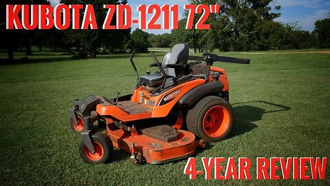 Kubota ZD 1211 4 Years Later