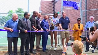 Newly renovated basketball court dedicated to Randallstown native Angel Reese