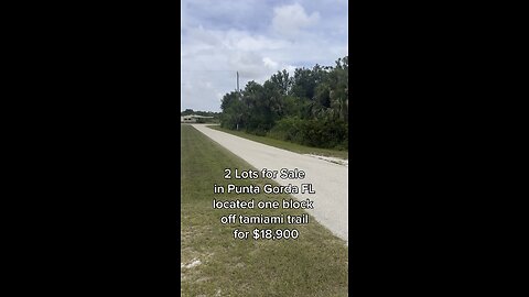 2 Lots for Sale in Punta Gorda, FL for $18,900