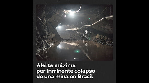 Inminente colapso de una mina amenaza a una ciudad en Brasil