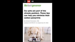 The WEF And MSM Want You To Kill Your Pets To Fight Inflation And Climate Change
