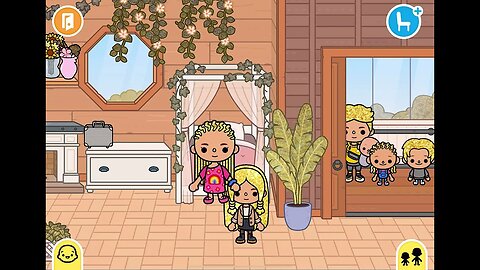 School Time for Golden Hair Family in Toca Life World @tocaboca