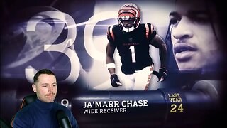 Rugby Player Reacts to JA'MARR CHASE (WR, Bengals) #39 The Top 100 NFL Players of 2023