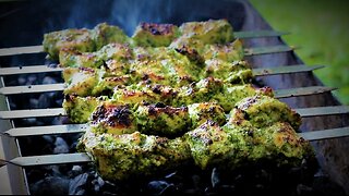 Grilled Chicken Recipe - Hariyali Tikka chicken -International Cuisines