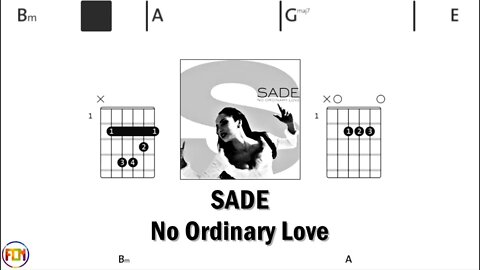 SADE No Ordinary Love - Guitar Chords & Lyrics HD