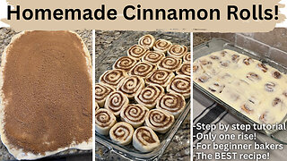 How to make the BEST homemade cinnamon rolls: FLUFFY, EASY & DELICIOUS!