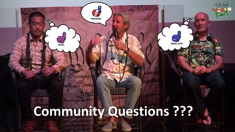 Part 2: Kauai Mayoral Candidate Debate Community Questions!