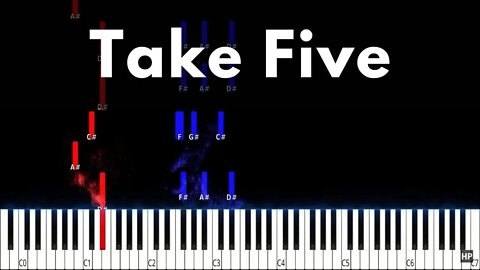 Take Five Terrence Shider Piano Solo Tutorial V2
