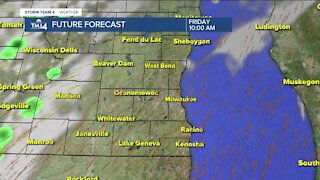 Warmer temperatures with chance for later showers Friday