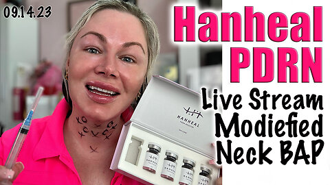 Live stream Hanheal Pdrn, a complex formula of PDRN and Peptides to heal yoru skin! Code Jessica10