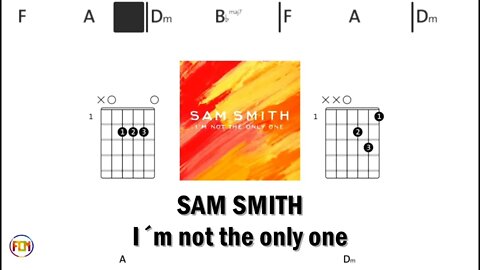 SAM SMITH I´m not the only one - (Chords & Lyrics like a Karaoke) HD