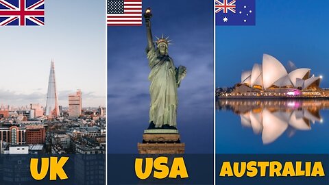 United States VS United Kingdom VS Australia - Country Comparison (2023)