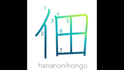 佃 - cultivated rice field - Learn how to write Japanese Kanji 佃 - hananonihongo.com