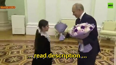 This is what a REAL LEADER thinks, acts and looks like … (Dagestan girl meets Mr. President Putin)