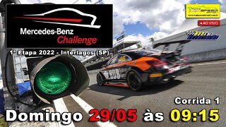 MERCEDES-BENZ CHALLENGE | Corrida 1 - 1ª Etapa 2022 - Interlagos (SP) | Ao Vivo