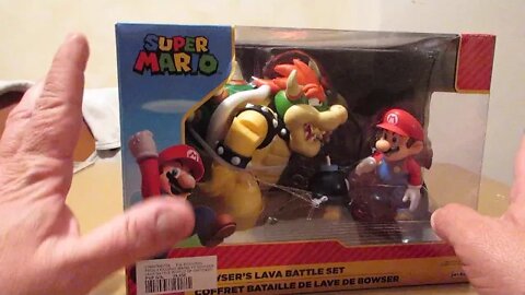 Super Mario- Bowser's Lava Battle Set Jakks Pacific unboxing.