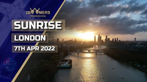 SUNRISE LONDON WITH A DJI AIR 2S - 7TH APRIL 2022