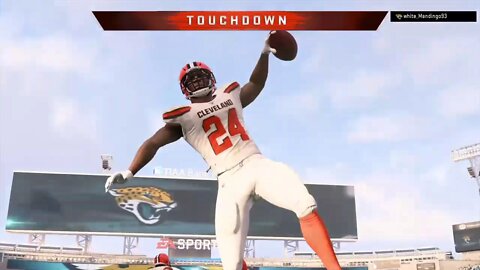 Big Run Breaking Tackles Nick Chubb #Browns #Madden20 #NickChubb #GeorgiaBulldogs