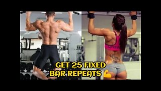 HOW TO LEAVE ZERO AND GET TO 25 REPEATS IN THE FIXED BAR 💪