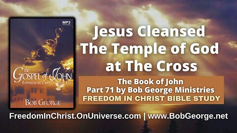 Jesus Cleansed The Temple of God at The Cross by BobGeorge.net | Freedom In Christ Bible Study