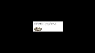 The Intermittent Fasting Formula a video course