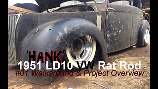 Volksrod VW Rat Rod Walkaround & overview, Lanchester LD10 1969 VW Beetle Bug based Hot Rod HANK